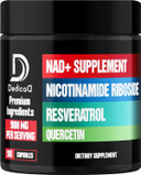 Nad+ Supplement With Liposomal Nicotinamide Riboside 900Mg Nr, Resveratrol, Quercetin - 90 Capsules - Cellular Production & Restoration, Aging Well, Vitality