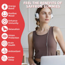 Saffron Gummies For Adults Kids - Organic Saffron Extract Supplement For Men Women Sugar Free For Mood Balance Support Better Sleep Metabolism With Vitamins Non Gmo Strawberry Flavored 30 Days Supply