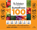 Dr. Schulze'S Superfood 100 | Vitamin & Mineral Herbal Concentrate | Dietary Supplement | Daily Nutrition & Increased Energy | Gluten-Free & Non-Gmo | Vegan & Organic | 270 Tabs Dr. Schulze'S Superfood 100 | Vitamin & Mineral Herbal Concentrate | Dietary Supplement | Daily Nutrition & Increased Energy | Gluten-Free & Non-Gmo | Vegan & Organic | 270 Tabs
