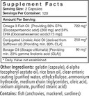 Patient One Metabolic Care | Supplement To Support Healthy Inflammatory Response And Heart Health* | With Fish Oil, Cla And Borage Oil | 240 Capsules