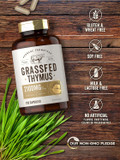 Carlyle Grass Fed Beef Thymus Bovine Supplement | 2100Mg | 200 Capsules | Pasture Raised, Non-Gmo, Gluten Free | By Herbage Farmstead Carlyle Grass Fed Beef Thymus Bovine Supplement | 2100Mg | 200 Capsules | Pasture Raised, Non-Gmo, Gluten Free | By Herbage Farmstead