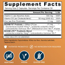 Biohm Immunity Probiotic With Vitamin C, D3 & Zinc, 1 Billion Cfu (60 Capsules) Daily Probiotics For Women & Men, Digestive Health & Immune Support, Vegan, Gluten-Free And Non-Gmo Biohm Immunity Probiotic With Vitamin C, D3 & Zinc, 1 Billion Cfu (60 Capsules) Daily Probiotics For Women & Men, Digestive Health & Immune Support, Vegan, Gluten-Free And Non-Gmo