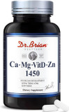 Dr. Brian Calcium Supplement Supports Bone Strength, Calcium Magnesium Zinc With Vitamin D3 & Multiminerals Help Teeth Health, Magnesium Supplement, Non-Gmo, Soy And Gluten Free (90 Tablets)