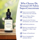 Dr. Tennant'S Fulvic Super-Concentrate Liquid | Enhances Cellular Energy & Detoxification | Provides Essential Trace Minerals | 120-Day Supply