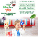 Lifeable Kids Calcium Magnesium And Vitamin D Gummies | Great Tasting Kids Calcium Gummies | For Tooth And Bone Health | Bone Strength Supplements For Kids | 90 Gummies