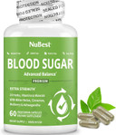 Blood Sugar - Advanced Formula With Bitter Melon, Ashwagandha, Cinnamon, Chromium, Magnesium, Vitamins, Alpha Lipoic Acid, Cayenne Pepper & More | 60 Vegan Capsules | 1 Month Supply