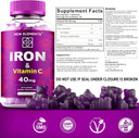 Iron Gummies 40Mg With Vitamin C 100Mg  Best Iron Supplement For Women, Men & Adults  Free Blood Builder For Anemia  Immune Support & Energy Booster | Fruit Pectin | Vegan | Non-Gmo Iron Gummies 40Mg With Vitamin C 100Mg  Best Iron Supplement For Women, Men & Adults  Free Blood Builder For Anemia  Immune Support & Energy Booster | Fruit Pectin | Vegan | Non-Gmo