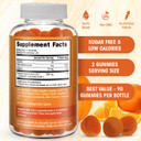 Pumpkin Seed Oil Gummies Sugar-Free Naturally Flavored- Pumpkin Seed Oil For Hair Growth, Bladder, Urinary Tract Support, Young Skin Supplement - Vegan, Halal Pumpkin Seed Extract- 90 Count