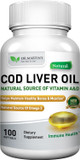 Cod Liver Oil | 300 Softgels | Natural Source Of Omega 3 Fatty Acids | Triple Strength | Best Immune Health, Healthy Bones & Muscles Dietary Supplement |