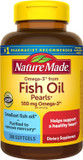 Nature Made Omega 3 Fish Oil Supplements, 550Mg Per Serving, Fish Oil Omega 3 Supplements As Ethyl Esters For Healthy Heart Support, 300 Softgels, 100 Day Supply