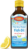 Carlson - Kid'S The Very Finest Fish Oil, 800 Mg Omega-3S, Liquid Fish Oil Supplement, Norwegian Fish Oil, Wild-Caught, Sustainably Sourced , Mixed Berry, 200 Ml (6.7 Fl Oz)