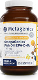 Metagenics Omegagenics Fish Oil Epa-Dha 720 Mg - Omega-3 Fish Oil Supplement - High Potency - For Heart Health, Musculoskeletal Health & Immune System Health* - With Dha & Epa - 120 Softgels
