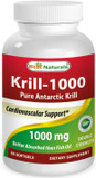 Best Naturals Krill Oil Soft Gel, 1000 Mg, 60 Count