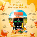 Black Seed Oil Gummies - Black Cumin Seed Oil 500Mg Biotin 500Mcg Ashwagandha 200Mg Acv 100Mg Rapeseed Honey 50Mg Turmeric 20Mg Beet Root 30Mg Pomegranate 30Mg Magnesium 50Mg Vitamin B6 C