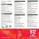 Vivo Life - Vitamin B12 Complex, High Potency Health Supplement, Orange Flavor Liquid Drops, 60Ml, 60 Servings