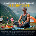 Wild Foods Fish Oil Omega 3 Supplements | 1600 Mg | Highly-Potent: Dpa, Dha, Epa | Burpless, Odorless, Non-Gmo, Gluten Free | For Brain & Heart Health, Joint Support | 60 Capsules (1 Pk) | 30 Servings