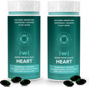 Iwi Life Heart Omega-3, 120 Softgels (60 Servings), Vegan Plant-Based Algae Omega Fatty Acids + Epa, Heart Health Support Dietary Supplement, Krill & Fish Oil Alternative, No Fishy Aftertaste