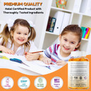 Gelatin Free Kids Omega 3 Gummies W/Dha 30 Servings. Plant-Based Omega 3 For Kids. Gluten Free & Non-Gmo Dha Gummies. Children Omega 3 Gummies For Kids. Omega 3 Kids To Support Brain & Immune System