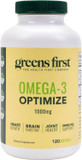 Greens First Omega-3 Optimize Daily Supplement  Ultra-Pure, Potent Marine Oil - For Heart, Brain & Joint Health - High Epa/Dha - Immune Support - 850Mg (120 Softgels)