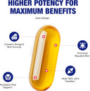 Omega 3 Fish Oil 1200 Mg - Clinical Dha Epa Omega 3 Supplement With Burpless Fish Oil Brain Heart & Overall Health - Molecularly Distilled For Purity - Certified Sustainably Sourced (Orange Flavored)