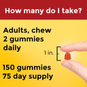 Nature Made Fish Oil Omega 3 Gummies, Omega 3 Fish Oil Supplements, Healthy Heart Support, 150 Gummies, 75 Day Supply