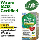 Labo Nutrition Vegan Omega 3 Algae Oil - Plant Based Fish Oil Alternative 750Mg Omega-3 500Mg Dha & 200Mg Epa - Non-Gmo & Iaos Certified - Heart, Brain, Eye, Immune, Joint Support 120 Softgels