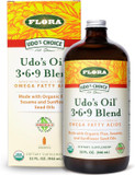 Flora Udo'S Oil 3-6-9 Blend - Vegan Omega-3 & Omega-6 - Contains Organic Coconut & Flax Seed Oil - Keep Chilled - 32 Fl. Oz