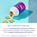 Microbiome Labs Megamarine Omega 3 Fish Oil Supplements - Gut-Specific Epa Dha Omega 3 Supplement With Dpa For Gut Health - Support Immune & Gut Barrier Function (60 Softgels)