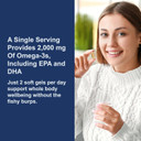 Carlson - Maximum Omega 2000, 2000 Mg Omega-3 Fatty Acids Including Epa And Dha, Wild-Caught, Norwegian Fish Oil Supplement, Sustainably Sourced Fish Oil Capsules, Lemon, 60 Softgels