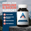 Ayush Herbs High Omega 3 - Omega 3 Fish Oil, 1000Mg Per Capsule, Epa & Dha Fish Oil Supplement For Women & Men, Natural Lemon Flavor - 60 Softgel Capsules (1 Count) Ayush Herbs High Omega 3 - Omega 3 Fish Oil, 1000Mg Per Capsule, Epa & Dha Fish Oil Supplement For Women & Men, Natural Lemon Flavor - 60 Softgel Capsules (1 Count)