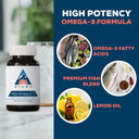 Ayush Herbs High Omega 3 - Omega 3 Fish Oil, 1000Mg Per Capsule, Epa & Dha Fish Oil Supplement For Women & Men, Natural Lemon Flavor - 60 Softgel Capsules (1 Count) Ayush Herbs High Omega 3 - Omega 3 Fish Oil, 1000Mg Per Capsule, Epa & Dha Fish Oil Supplement For Women & Men, Natural Lemon Flavor - 60 Softgel Capsules (1 Count)