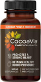 Cocoavia Cardio Health Supplement, 60 Day, 500Mg Cocoa Flavanols, Support Heart Health, Boost Nitric Oxide, Blood Circulation, Energy, Vegan, Dark Chocolate, 120 Capsules