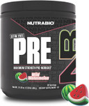 Nutrabio Stim-Free Pre Workout For Men, New Formula | Laser Focus, Extreme Pumps | Performance, Endurance | 10G Citrulline, Beta Alanine, Nitrates, Nootropics, Electrolytes - 20 Servings Watermelon