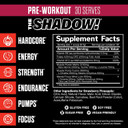 Jnx Sports The Shadow! 350Mg Of Caffeine Hard Core Preworkout - Strawberry Pineapple 30 Servings | Electric Energy, Mental Focus & Superhuman Strength For Men & Women