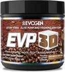 Evogen Evp 3D - Stim Free Pre Workout Powder For Men & Women | Sugar Free Non Stim Preworkout With Beta Alanine And Creatine For Energy & Pump | Iced Mocha Coffee | 40 Servings