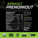 Muscle Pharm Assault Energy & Strength Pre Workout Powder For Men & Women With Beta Alanine, Caffeine, Creatine & Betaine Anhydrous, Pre-Workout Supplements, 30 Servings, Fruit Punch Flavor
