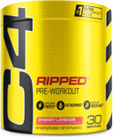 Cellucor C4 Ripped Pre Workout Powder For Energy, Beta Alanine, Sugar Free Energy Supplement Preworkout For Men & Women - 150Mg Caffeine + Creatine-Free - Cherry Lemonade - 30 Servings