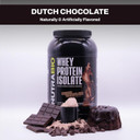 Nutrabio 100% Whey Protein Isolate Protein Powder  25G Protein With Complete Amino Acid Profile, Non-Gmo, Soy And Gluten Free, Low Carb And Low Calorie Whey Protein Powder - Dutch Chocolate - 2 Lbs