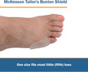 Mckesson Tailors Bunion Shield, Pinky Toe, Gel Pads, Cushions, Guard, For Men And Women, 1 Count