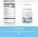 Clean Whey Protein | Grass-Fed Undenatured Goat Whey Protein Powder | 24 G Protein Per Serving, All Natural, Non-Gmo, High In Branch Chain Amino Acids | Vanilla Bean | 15 Servings - 16 Oz