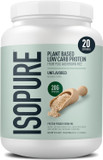 Isopure Plant-Based Protein Powder, Lactose Free, Gluten Free, With Iron, Unflavored, 20G Plant Protein Per Serving, 1.15 Lbs, 20 Servings Isopure Plant-Based Protein Powder, Lactose Free, Gluten Free, With Iron, Unflavored, 20G Plant Protein Per Serving, 1.15 Lbs, 20 Servings