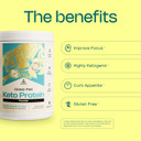 Levelup ???????????? - ???????? ???????? ?????????????? Grass-Fed Collagen Protein Powder, C8 Mct Oil, Whey Protein Isolate, Irish Butter, Ketogenic Protein Shake Supplement (Chocolate Cream)