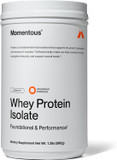 Momentous Essential Grass-Fed Whey Protein Powder - 20 G Whey Isolate Protein - Nsf Certified For Sport® - Gluten-Free - 25 Servings For Essential Everyday Use - Unflavored
