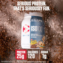 Dymatize X Cocoa Pebbles Iso100 Whey Protein Powder Isolate, 25G Of Protein, 5.5G Bcaas, 120 Cal., Gluten Free, 1G Fat, 1G Sugar, 2G Carb (42 Servings)