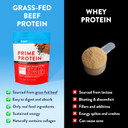 Equip Foods Prime Protein Powder | Clean, Grass Fed Beef Protein Isolate | Carnivore Protein Powder | Paleo, Keto Friendly | Gluten, Dairy Free | Helps Build & Repair Tissue | 30 Servings, Iced Coffee