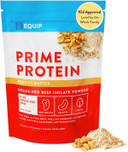 Equip Foods Prime Protein Powder | Clean, Grass Fed Beef Protein Isolate | Carnivore Protein Powder | Paleo, Keto Friendly | Gluten, Dairy Free | 30 Servings, Peanut Butter