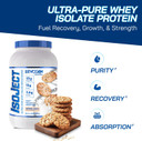 Evogen Isoject - Whey Protein Isolate | Ultra-Pure Whey Protein Powder With Ignitor Enzymes, Bcaas, And Eaas | Enhanced Absorption & Recovery | Oatmeal Cookie | 25 Servings