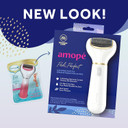 Amope Pedi Perfect Electric Callus Remover Foot File W/ Diamond Crystals, Pedicure Tool For Feet, Removes Hard & Dead Skin, Feet Scrubber & Buffer, Splashproof, W/ Extra Coarse Roller Head, 1 Count