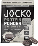 Jocko Fuel Mölk Whey Protein Powder - Keto, Probiotics, Digestive Enzymes, Amino Acids, Low Sugar Monk Fruit Blend - Supports Muscle Recovery & Growth (2.5 Lb, Cookies & Cream)