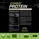 Musclepharm Combat Protein Powder, Vanilla Flavor, Fuels Muscles For Productive Workouts, 5 Protein Sources Including Whey Protein Isolate & Egg Albumin, Gluten Free, 2 Lb, 25 Servings